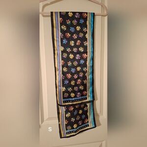 Lauren burch colorfull exotic cat lady kitty kitties scarf size 51.5 * 10.5 in